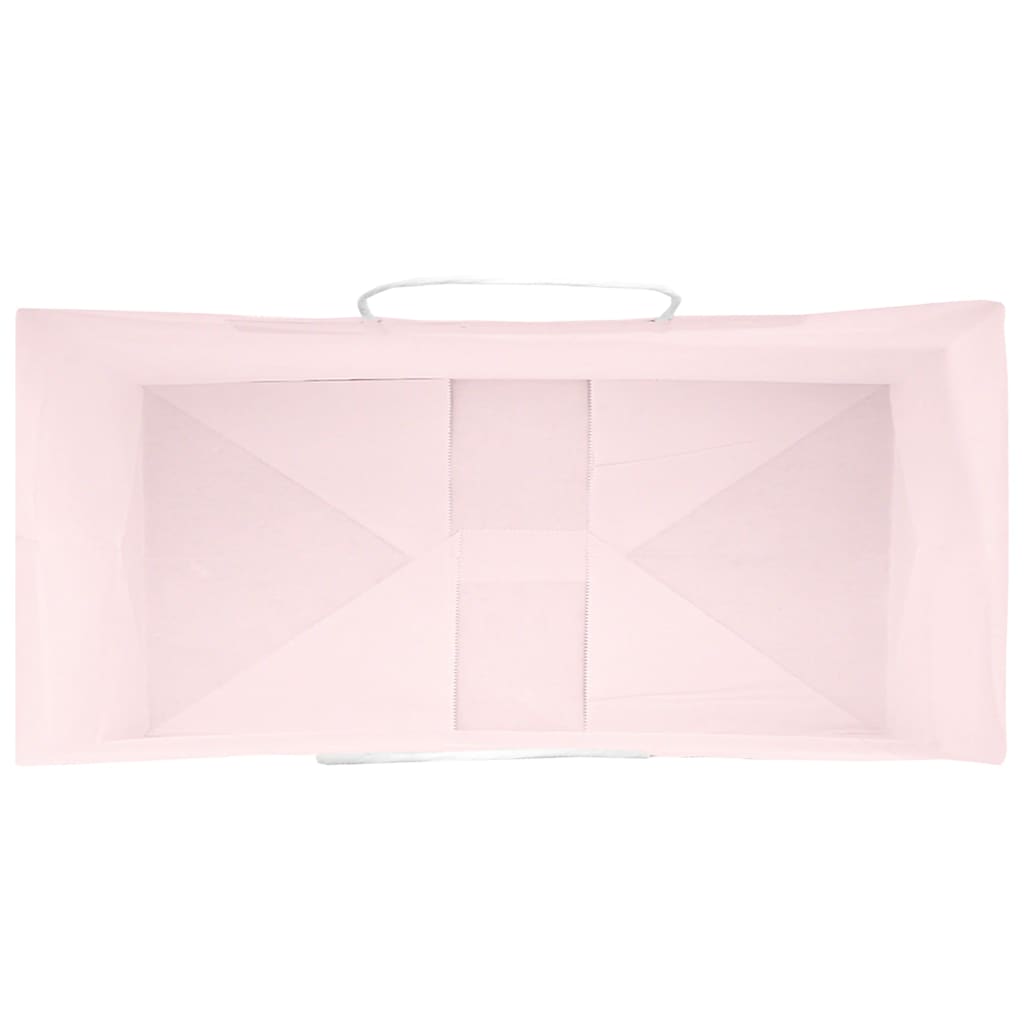Paper Bags 50 pcs with Handles Pink 18x8x22 cm