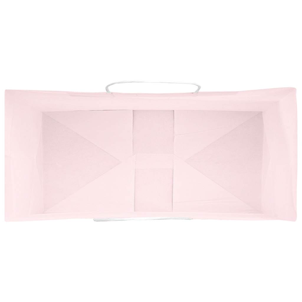 Paper Bags 50 pcs with Handles Pink 26x12x35 cm
