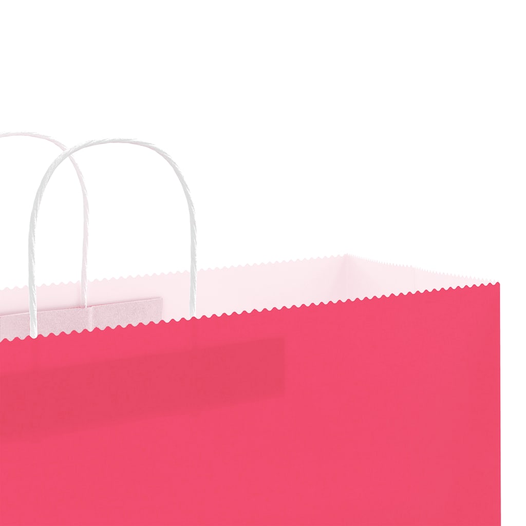 Paper Bags 50 pcs with Handles Pink 54x15x49 cm