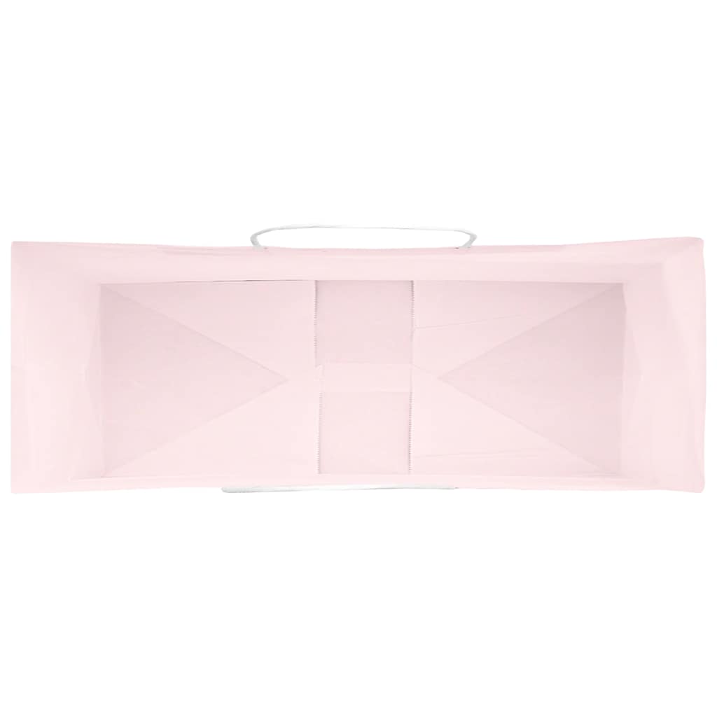 Paper Bags 250 pcs with Handles Pink 45x17x48 cm