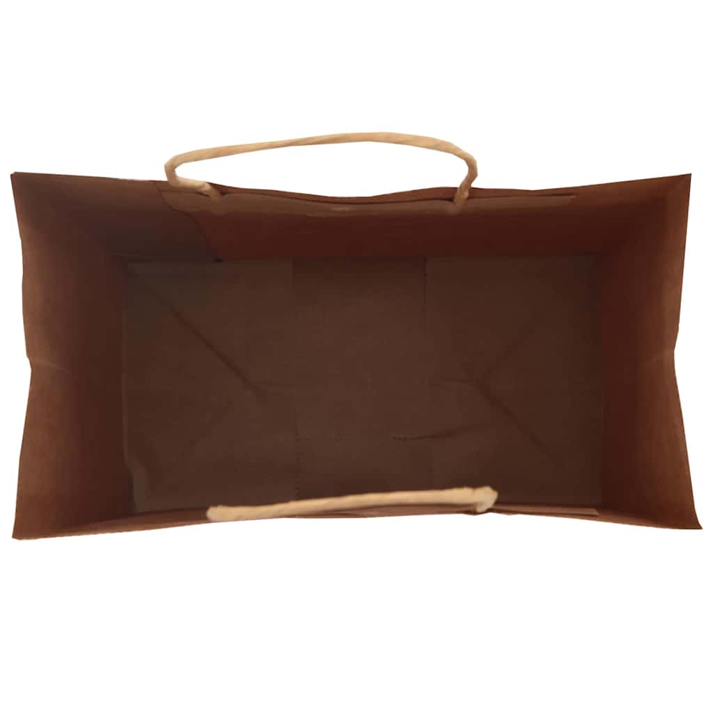 Paper Bags 50 pcs with Handles Blue 15x8x21 cm