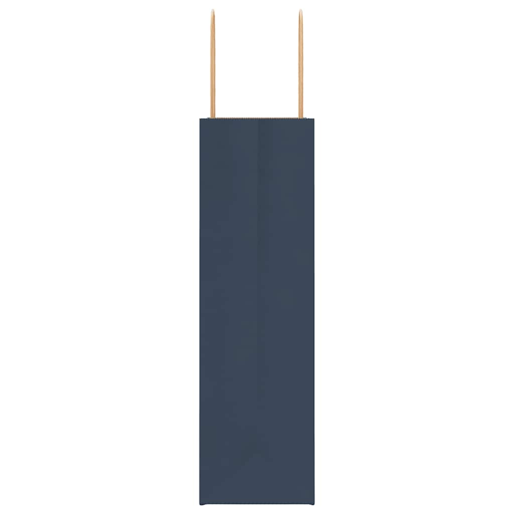 Paper Bags 50 pcs with Handles Blue 21x11x36 cm