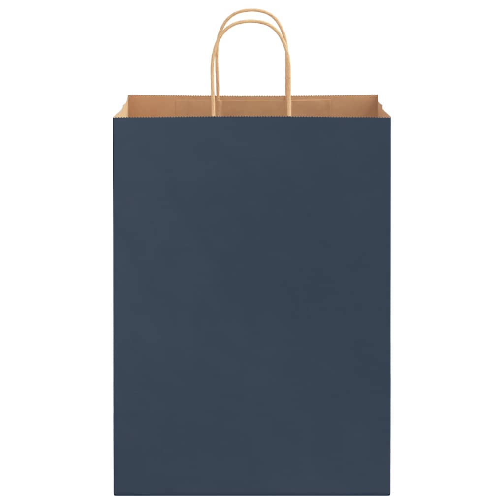 Paper Bags 50 pcs with Handles Blue 32x17x44 cm