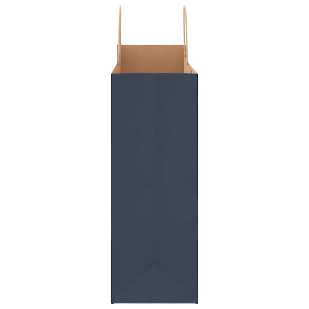 Paper Bags 50 pcs with Handles Blue 32x17x44 cm