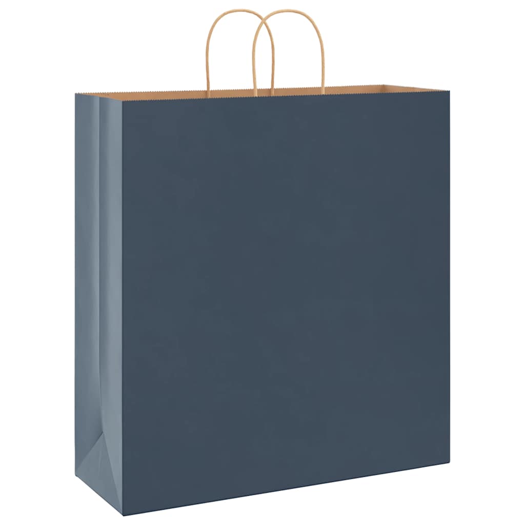 Paper Bags 50 pcs with Handles Blue 45x17x48 cm