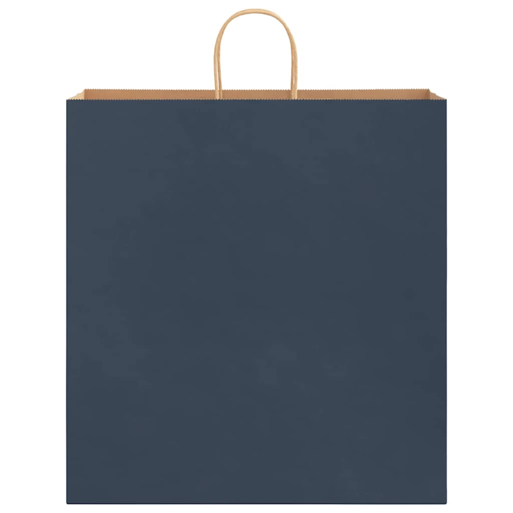 Paper Bags 50 pcs with Handles Blue 45x17x48 cm