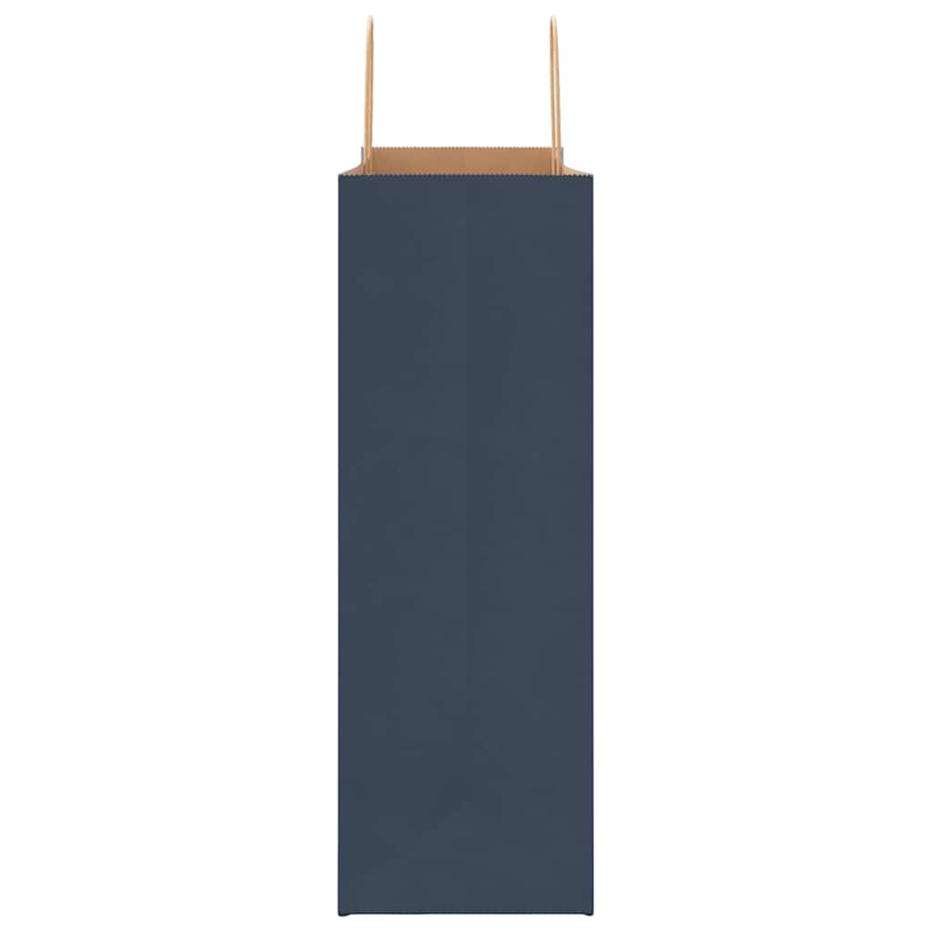 Paper Bags 50 pcs with Handles Blue 45x17x48 cm