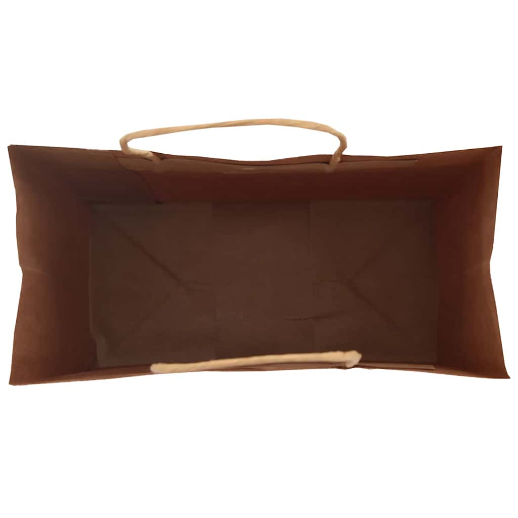 Paper Bags 250 pcs with Handles Blue 21x11x28 cm