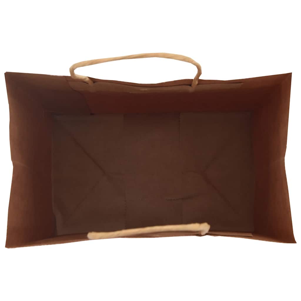 Paper Bags 250 pcs with Handles Green 26x17x25 cm