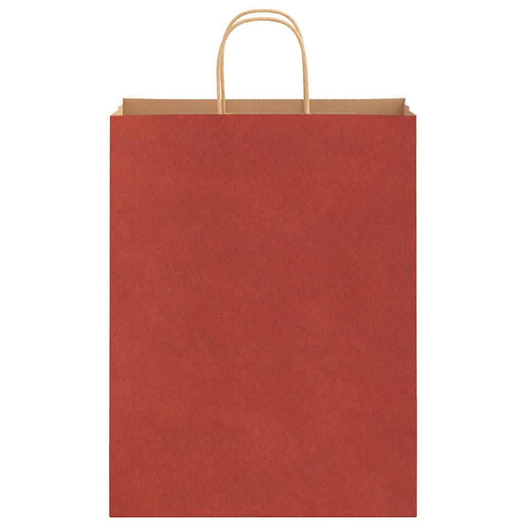 Paper Bags 50 pcs with Handles Red 32x12x42 cm