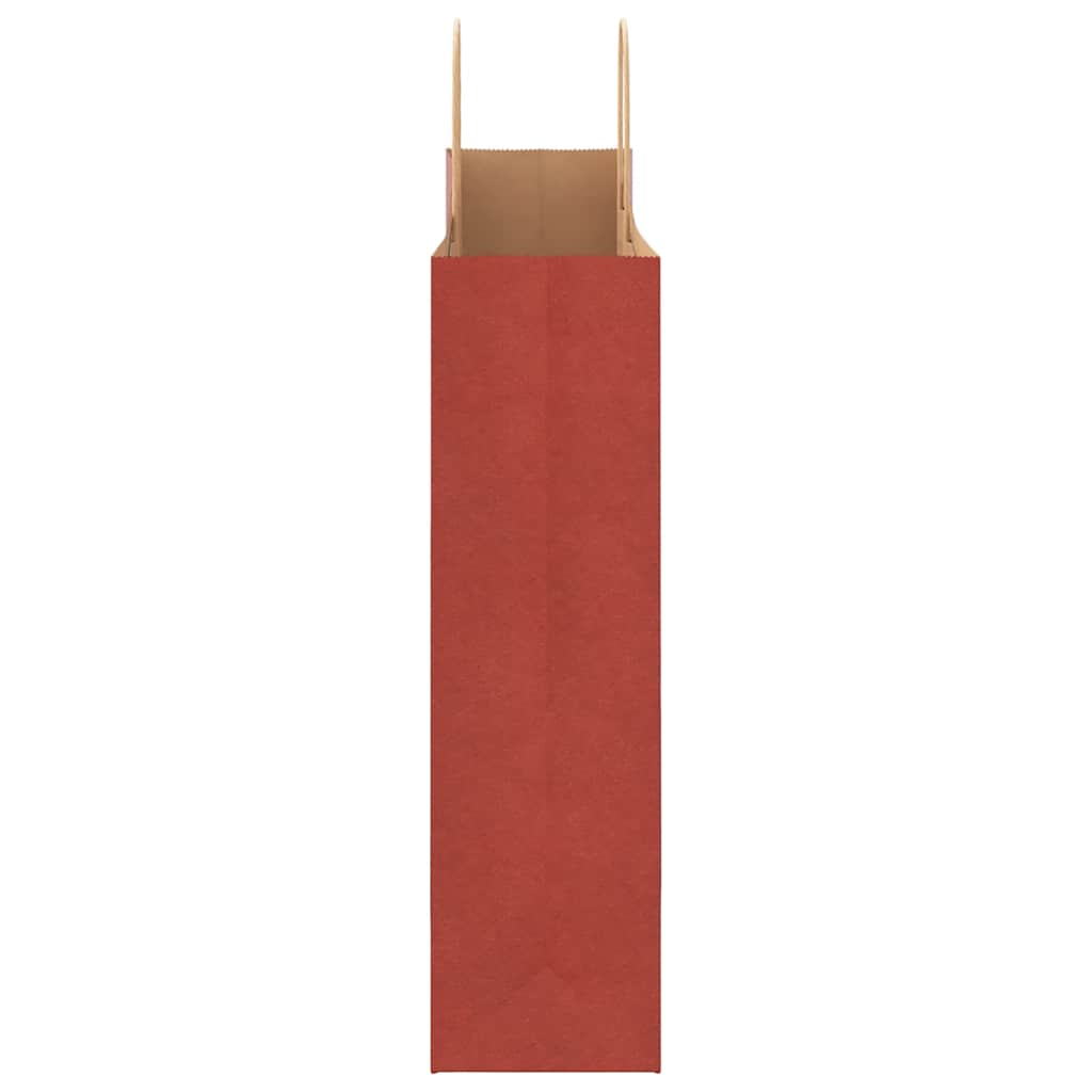 Paper Bags 50 pcs with Handles Red 32x12x42 cm
