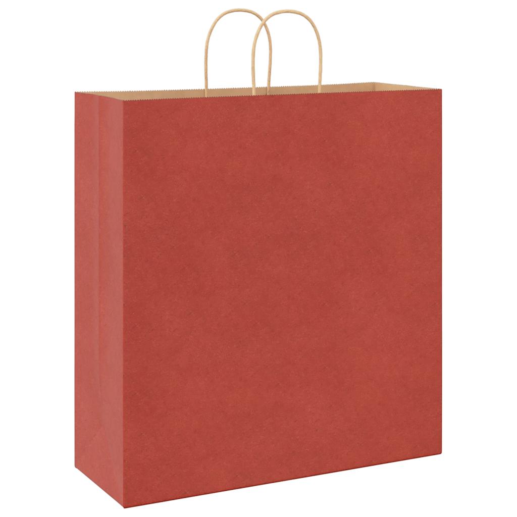 Paper Bags 50 pcs with Handles Red 45x17x48 cm
