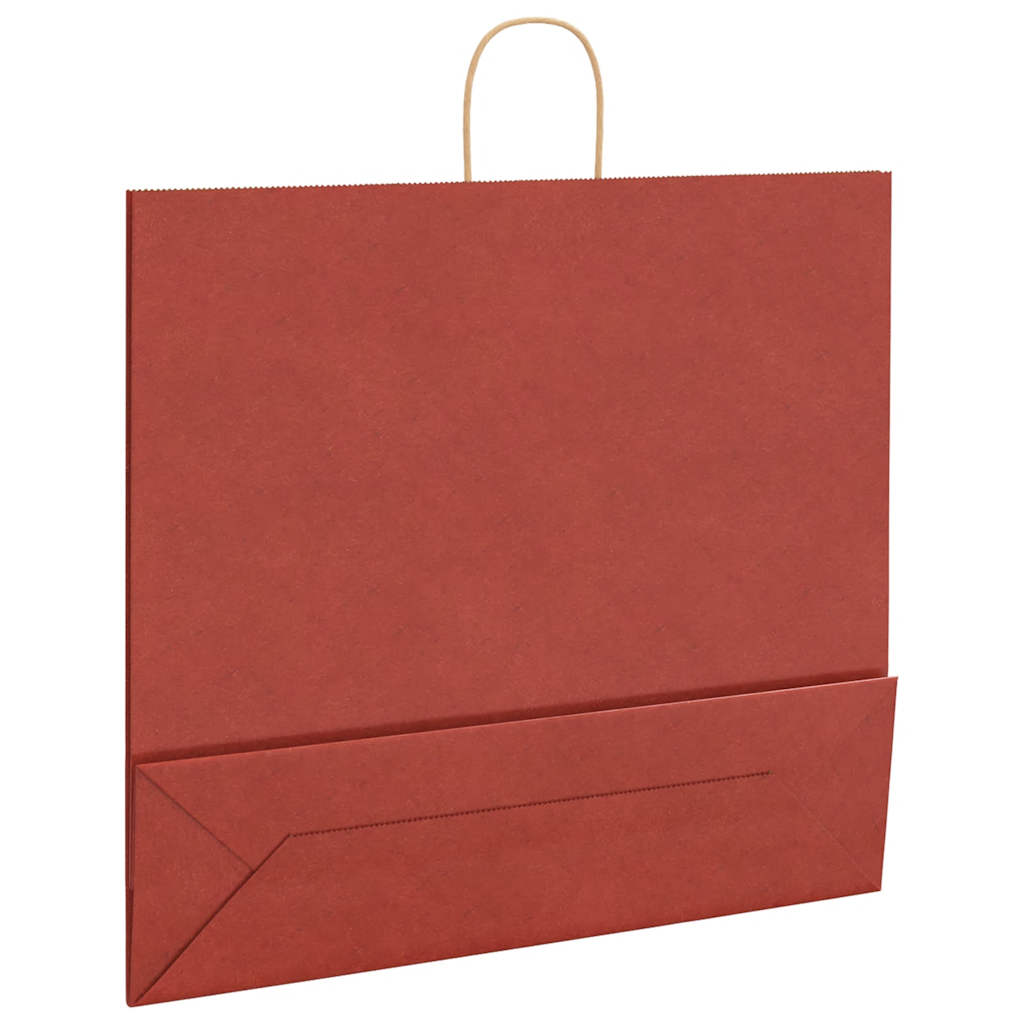 Paper Bags 50 pcs with Handles Red 54x15x49 cm