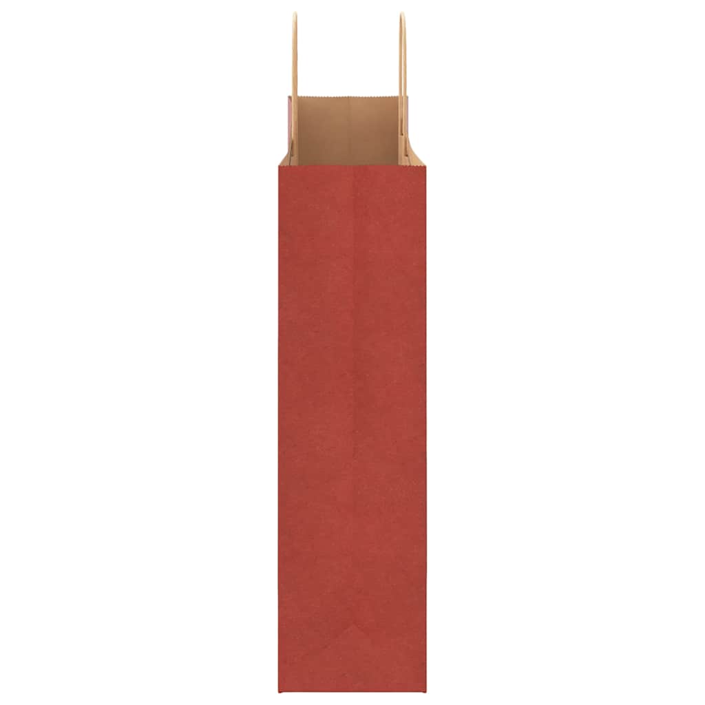 Paper Bags 250 pcs with Handles Red 32x12x42 cm