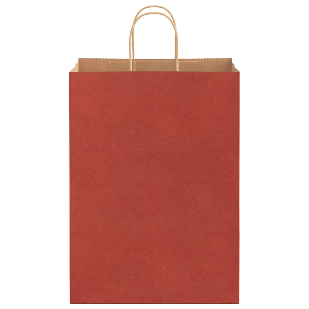 Paper Bags 250 pcs with Handles Red 32x17x44 cm