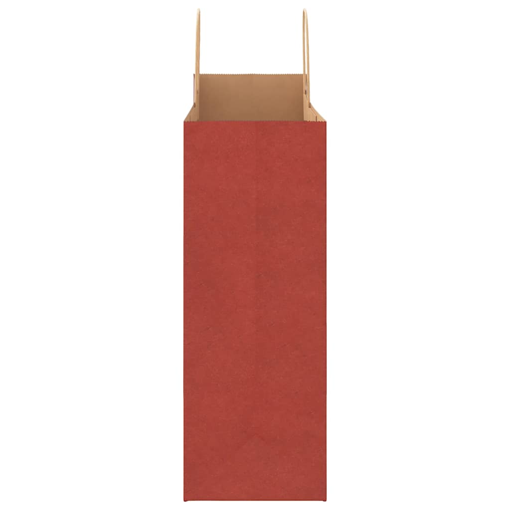 Paper Bags 250 pcs with Handles Red 32x17x44 cm
