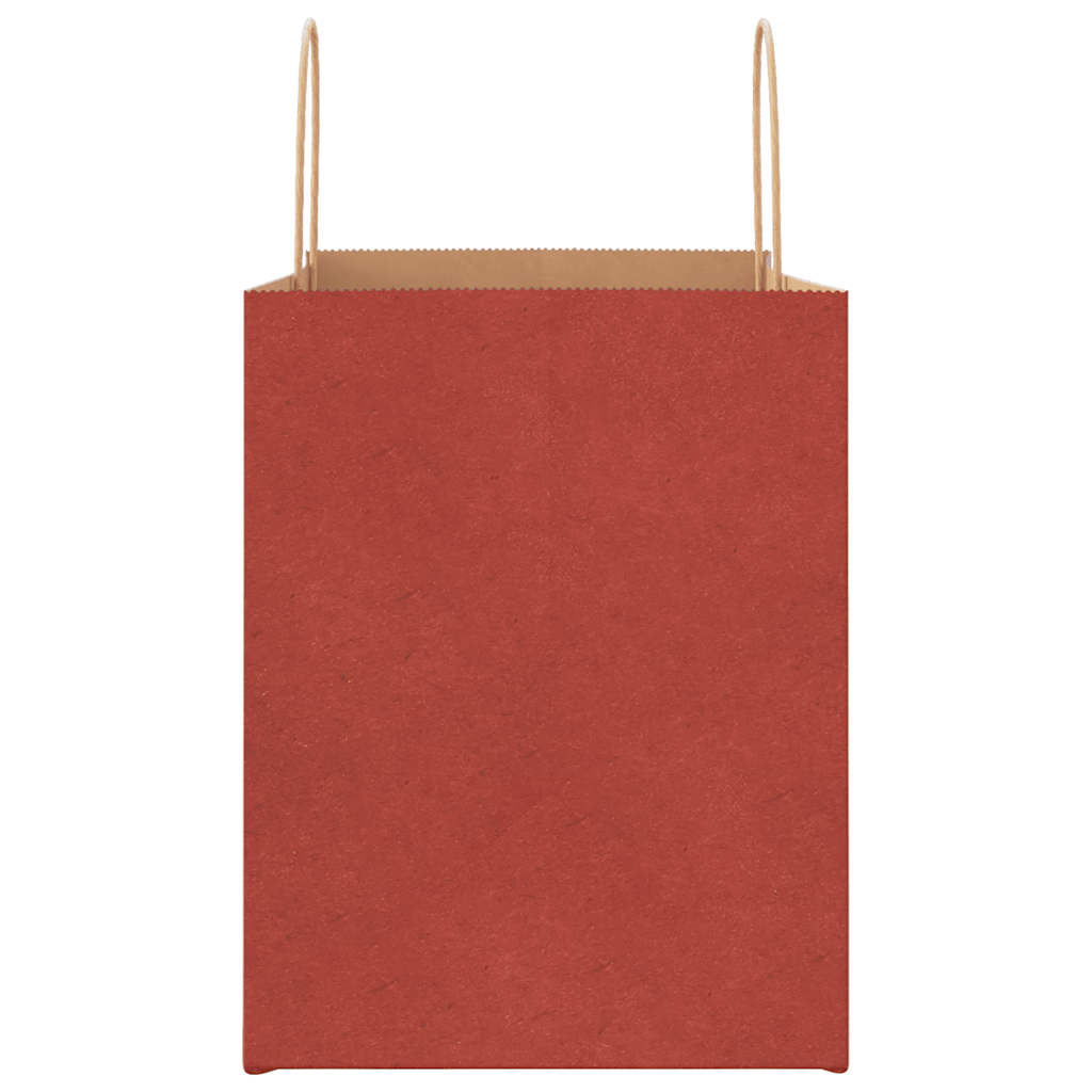 Paper Bags 250 pcs with Handles Red 32x22x28 cm