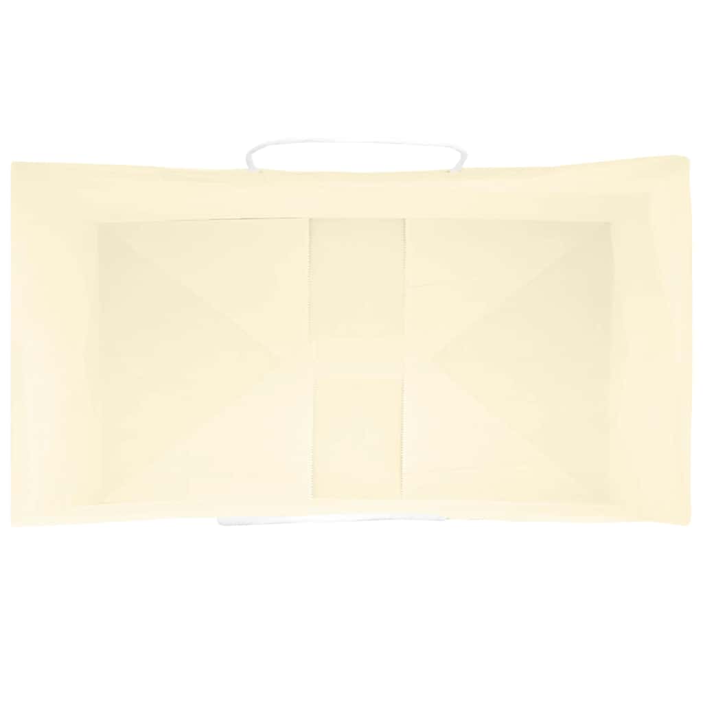 Paper Bags 50 pcs with Handles Yellow 15x8x21 cm