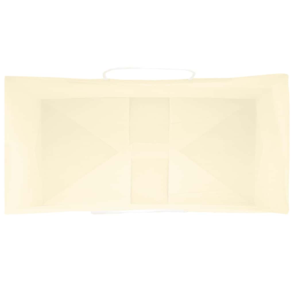 Paper Bags 50 pcs with Handles Yellow 21x11x31 cm