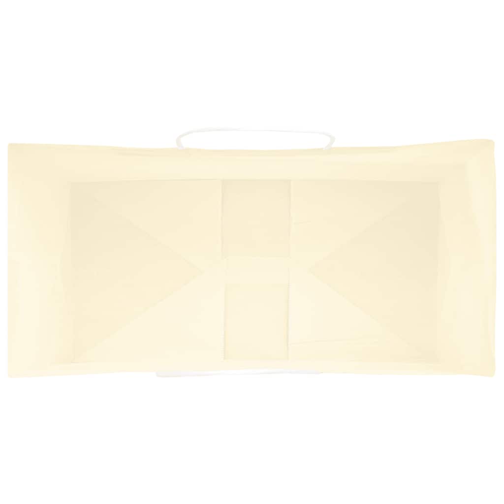Paper Bags 50 pcs with Handles Yellow 21x11x36 cm