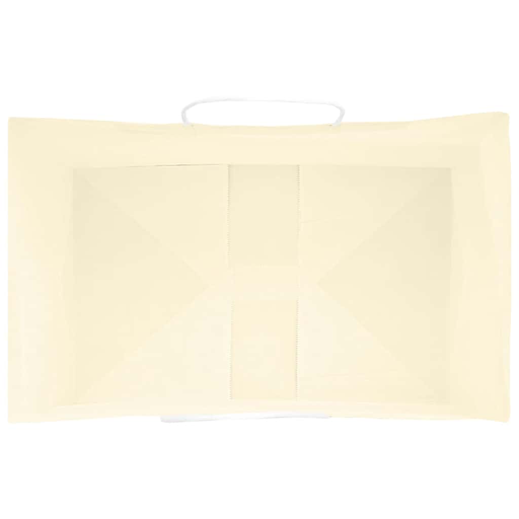 Paper Bags 50 pcs with Handles Yellow 26x17x25 cm