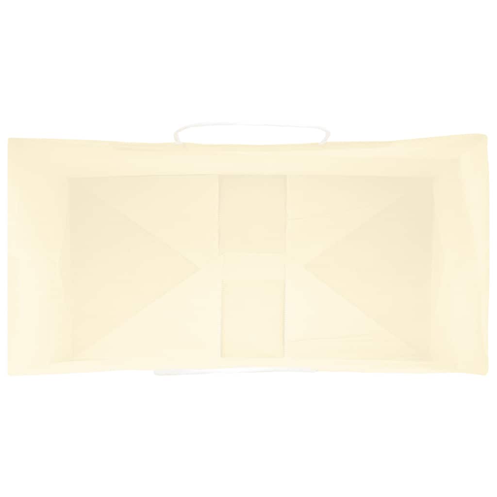 Paper Bags 50 pcs with Handles Yellow 32x17x44 cm