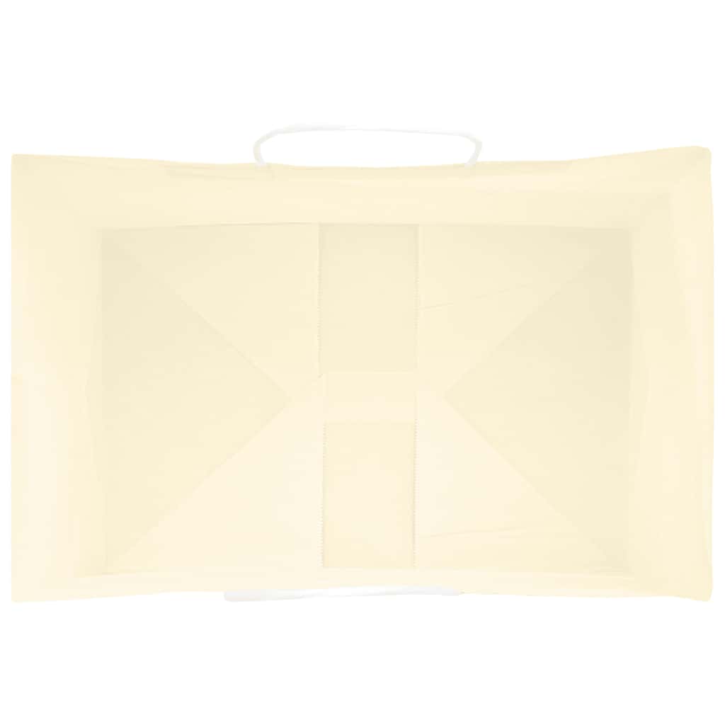 Paper Bags 50 pcs with Handles Yellow 32x22x24 cm