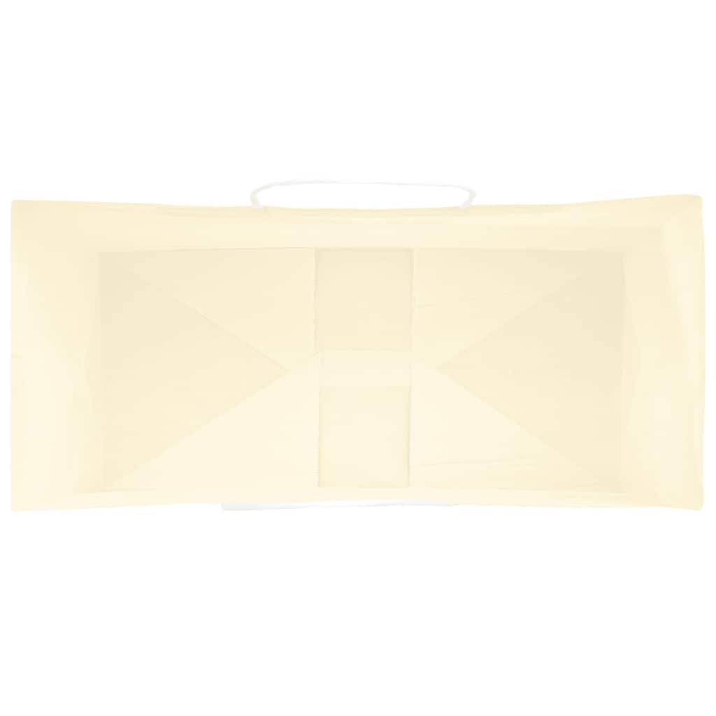 Paper Bags 250 pcs with Handles Yellow 18x8x22 cm