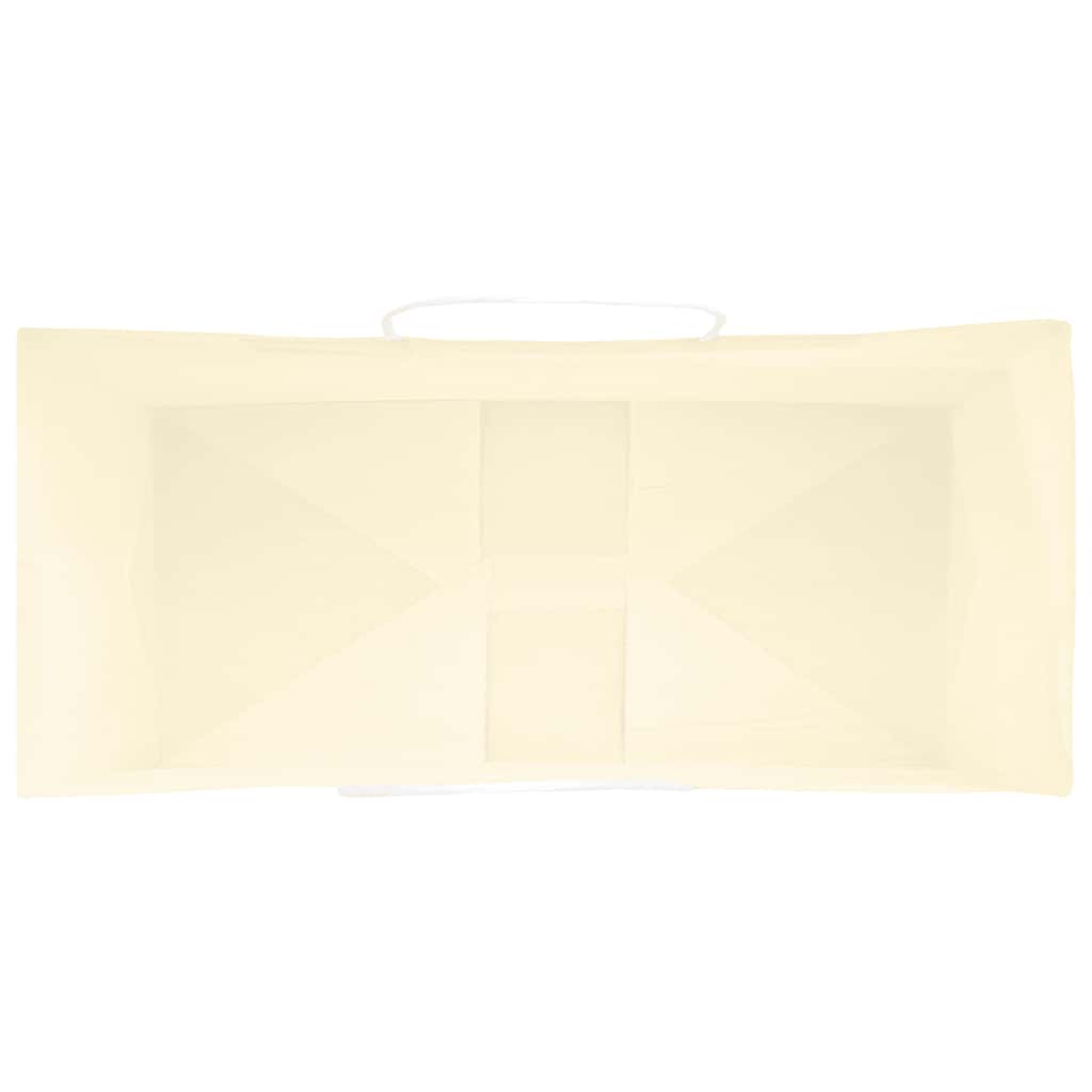 Paper Bags 250 pcs with Handles Yellow 26x12x35 cm