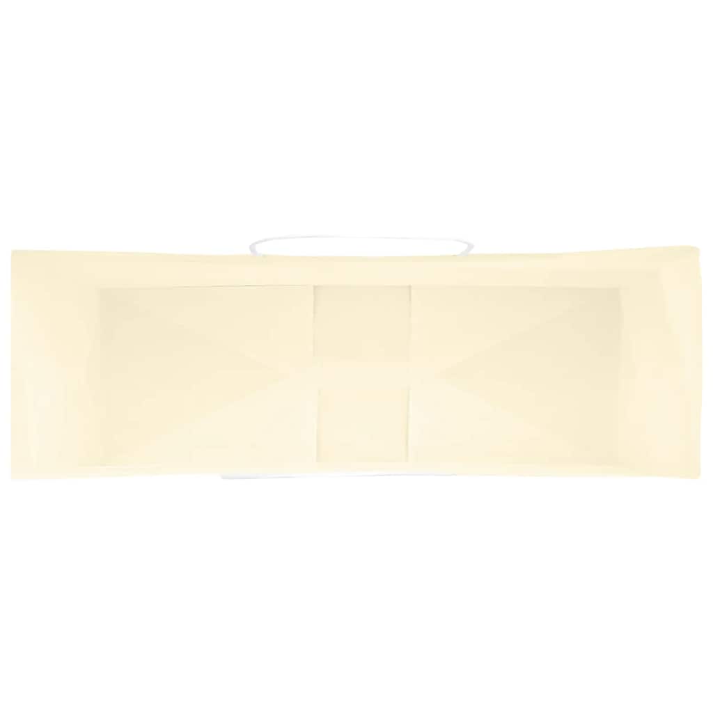 Paper Bags 250 pcs with Handles Yellow 32x12x42 cm
