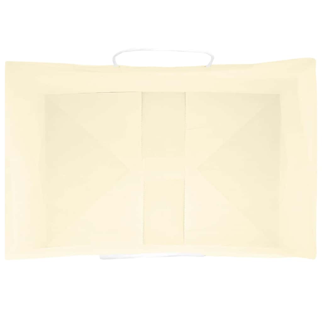 Paper Bags 250 pcs with Handles Yellow 32x22x28 cm