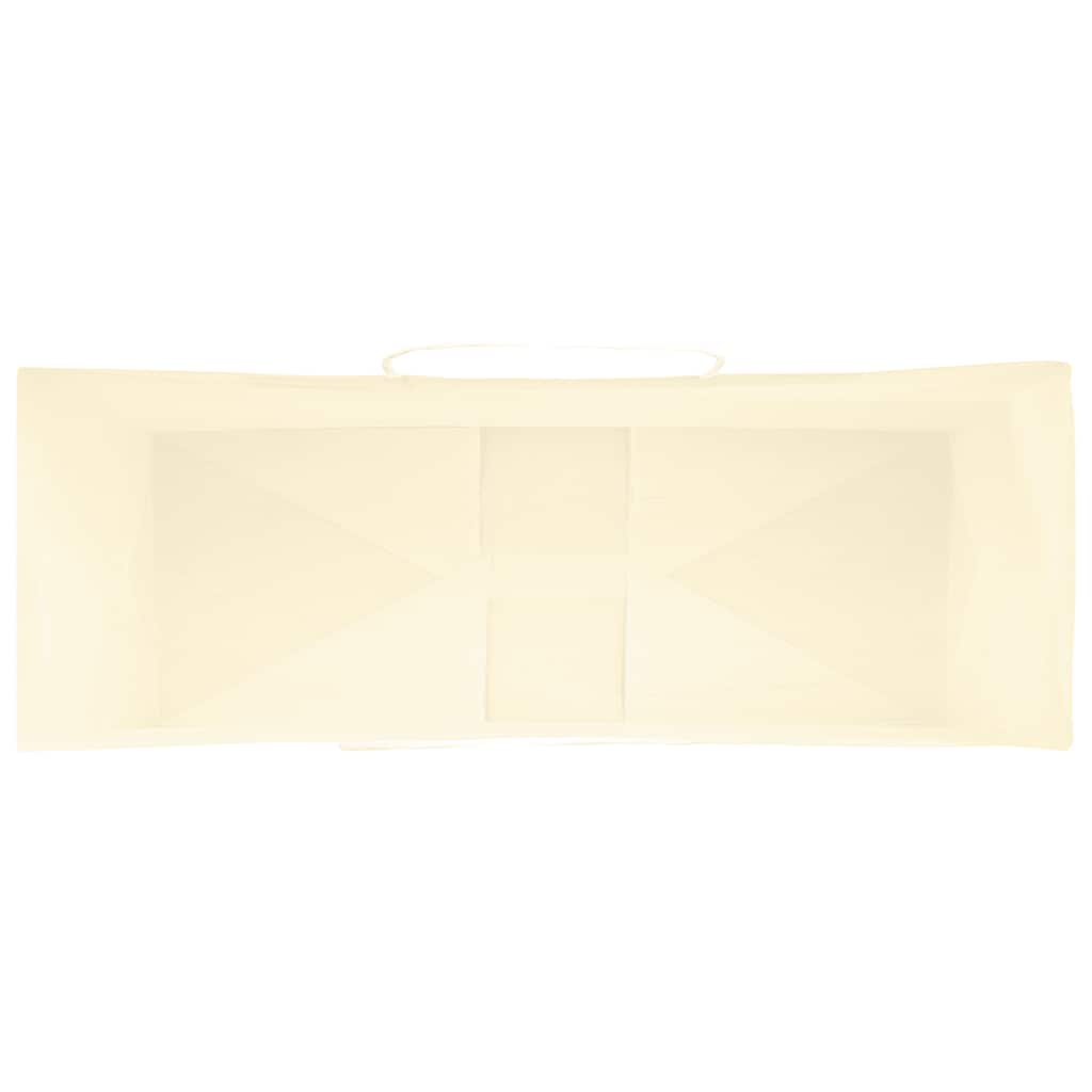 Paper Bags 250 pcs with Handles Yellow 45x17x48 cm