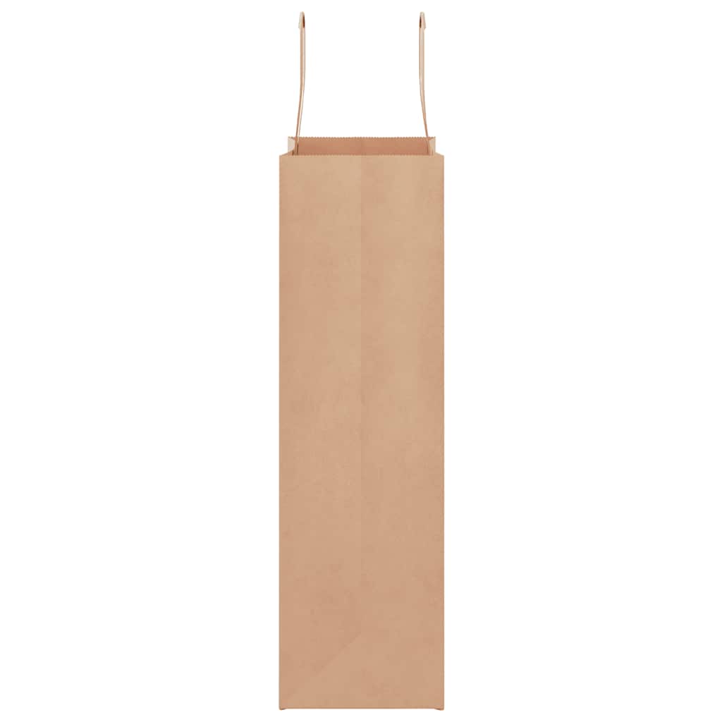 Paper Bags 50 pcs with Handles Brown 21x11x36 cm