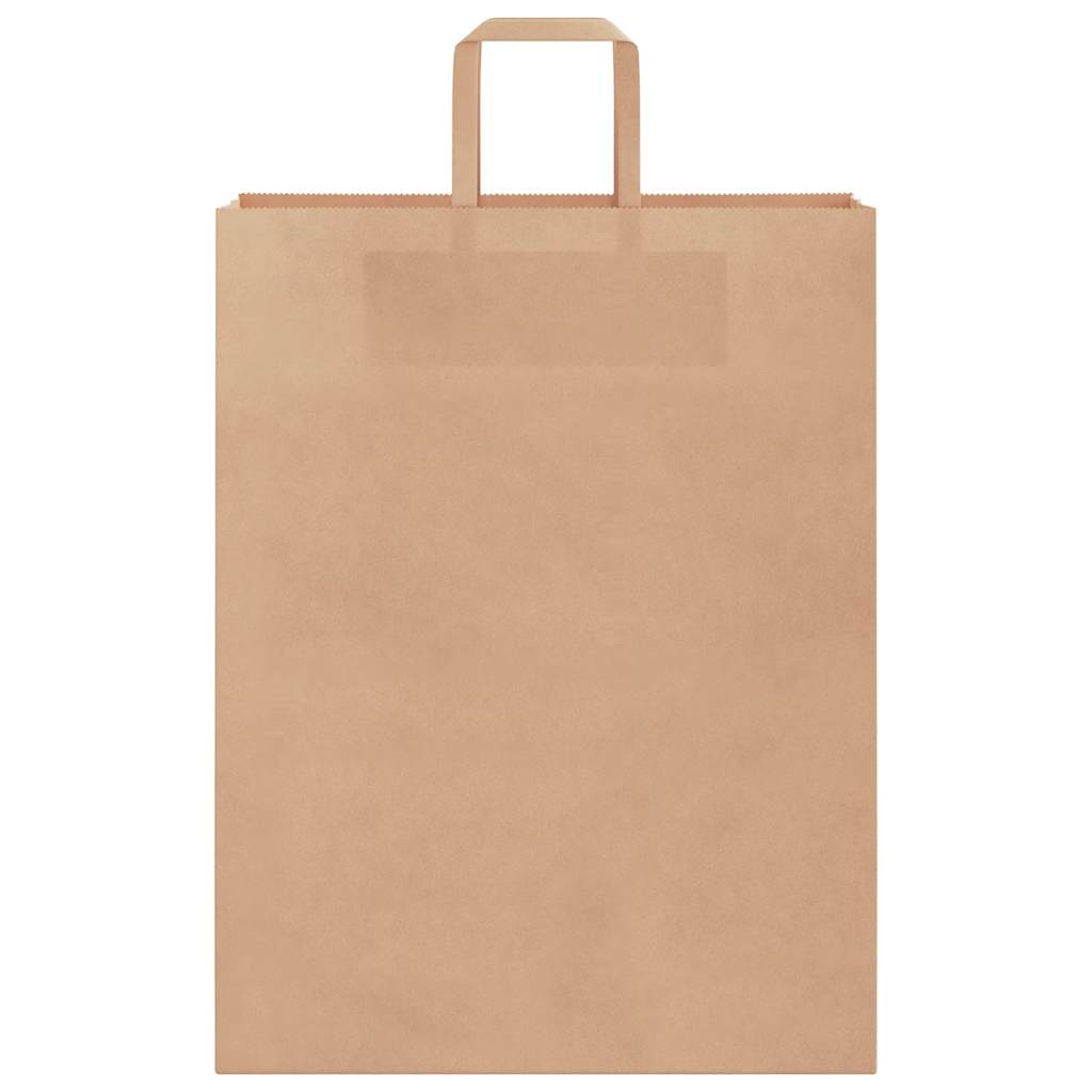 Paper Bags 50 pcs with Handles Brown 32x12x42 cm