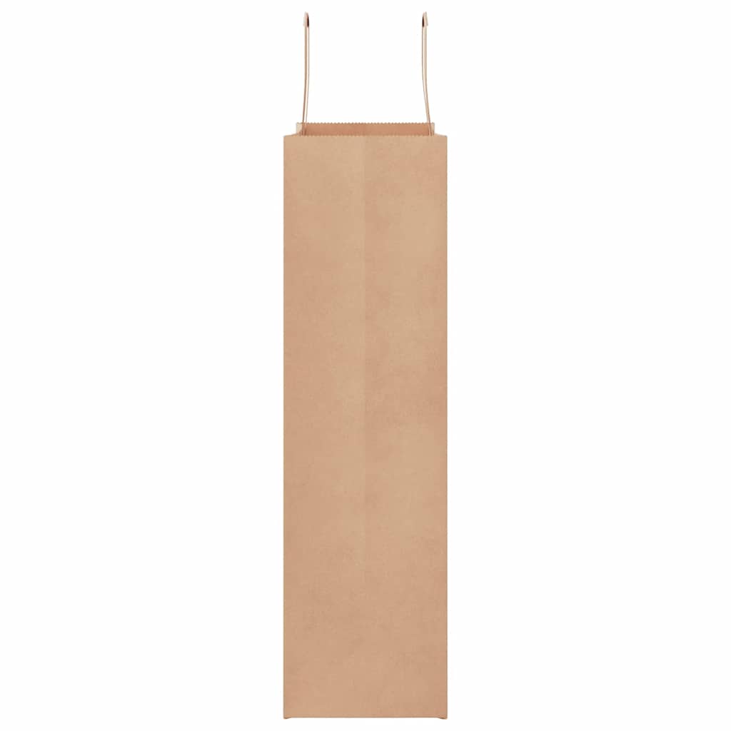 Paper Bags 50 pcs with Handles Brown 32x12x42 cm