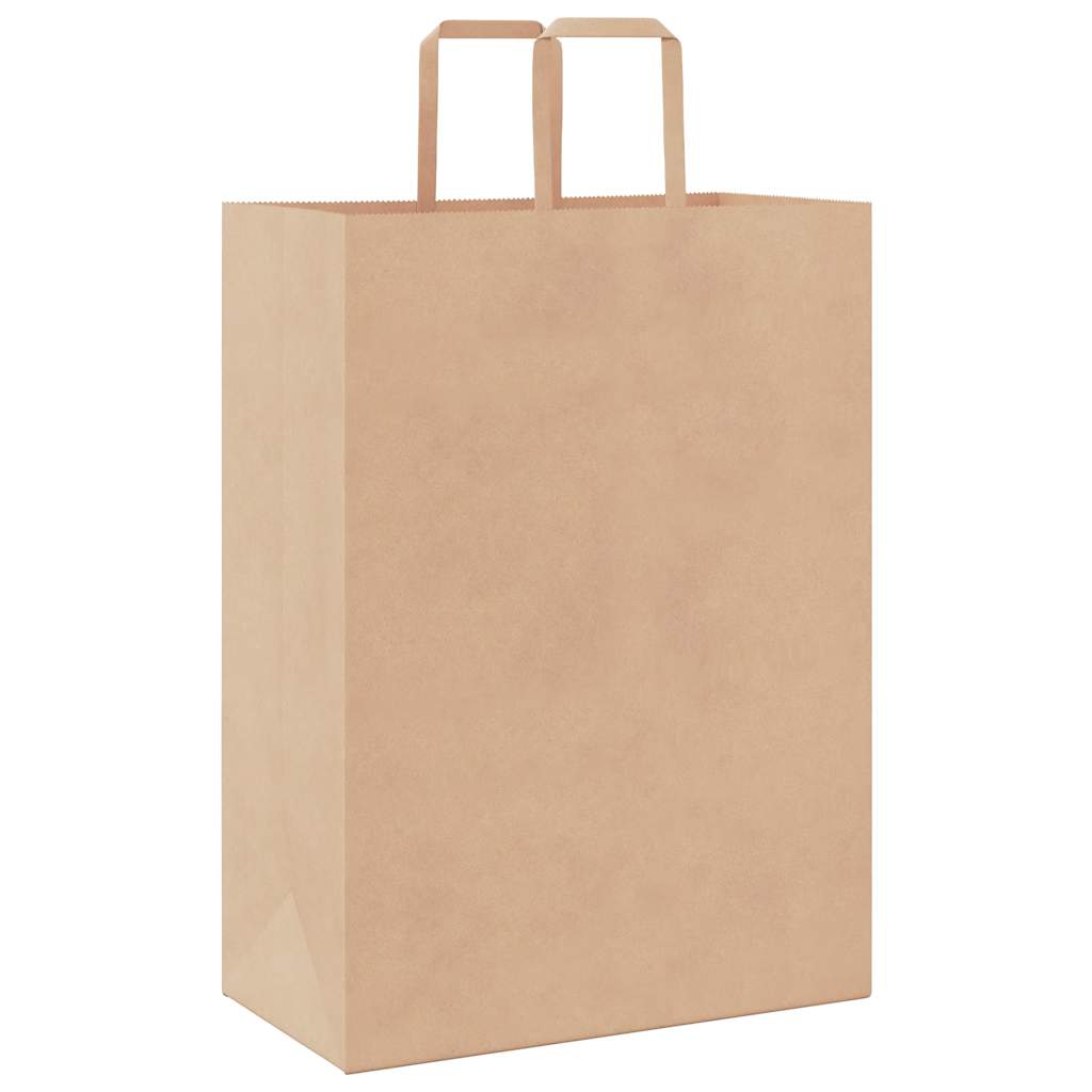 Paper Bags 50 pcs with Handles Brown 32x17x44 cm