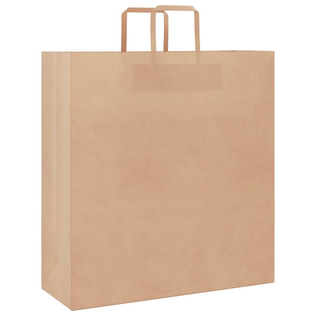 Paper Bags 50 pcs with Handles Brown 45x17x48 cm