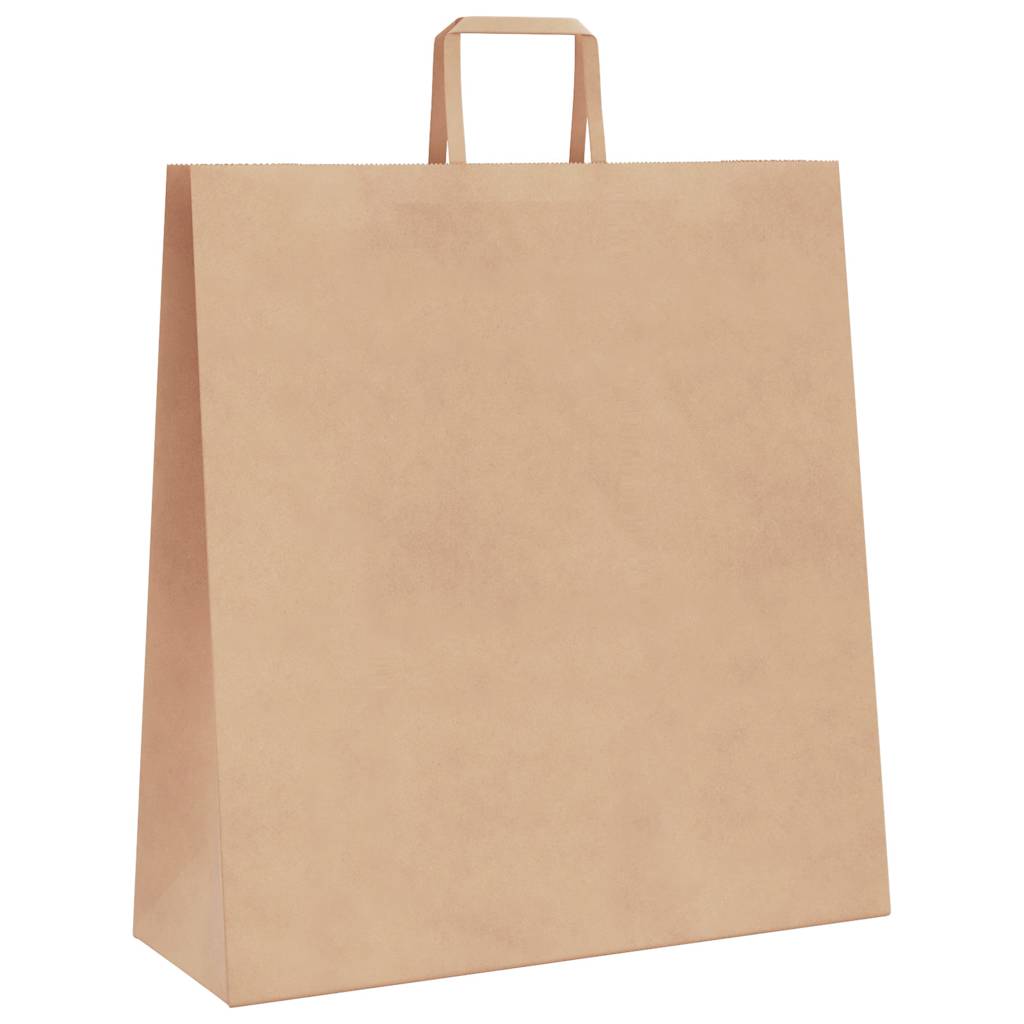 Paper Bags 50 pcs with Handles Brown 45x17x48 cm