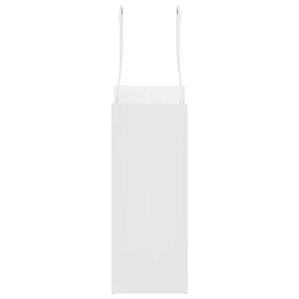 Paper Bags 50 pcs with Handles White 15x8x21 cm