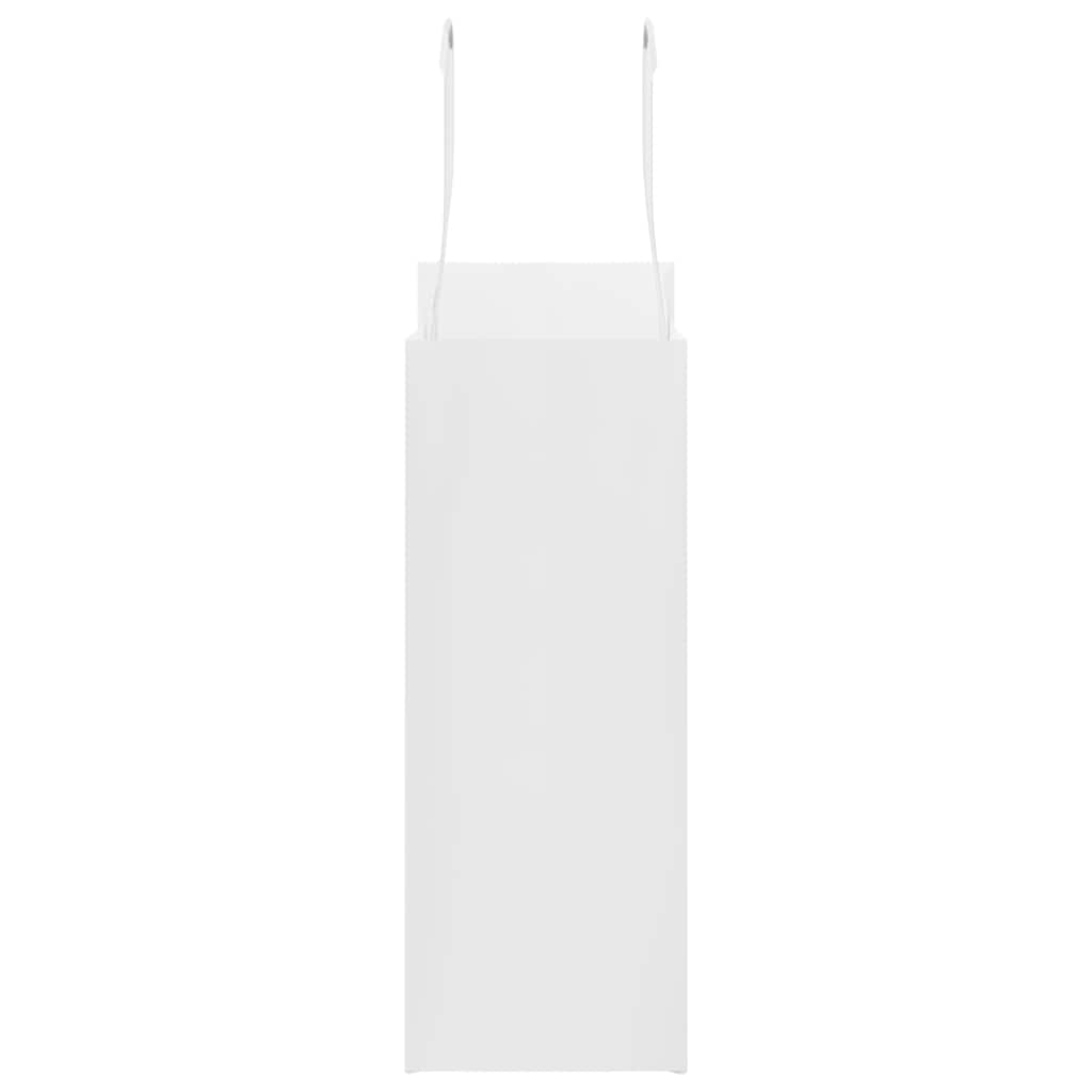 Paper Bags 50 pcs with Handles White 18x8x22 cm