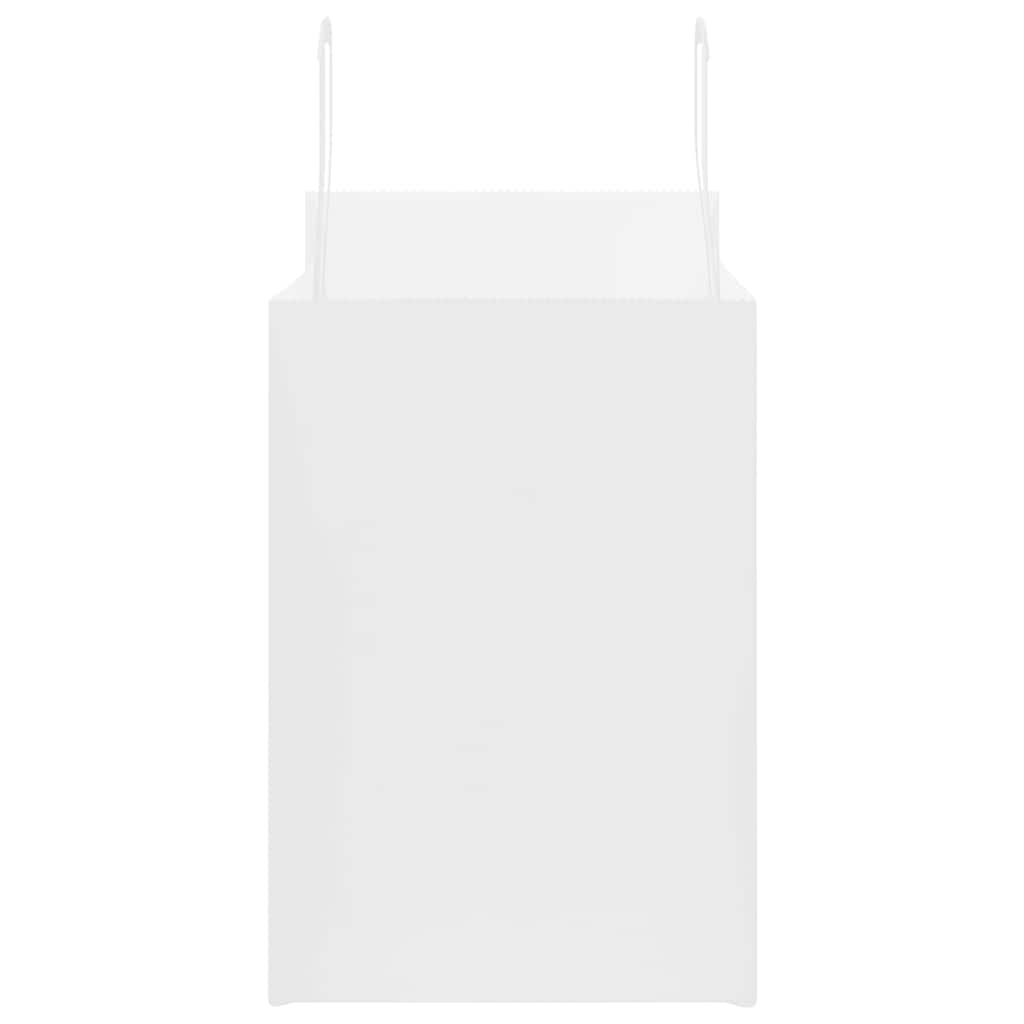 Paper Bags 50 pcs with Handles White 32x17x25 cm