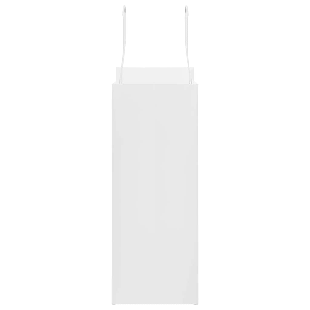 Paper Bags 250 pcs with Handles White 21x11x28 cm
