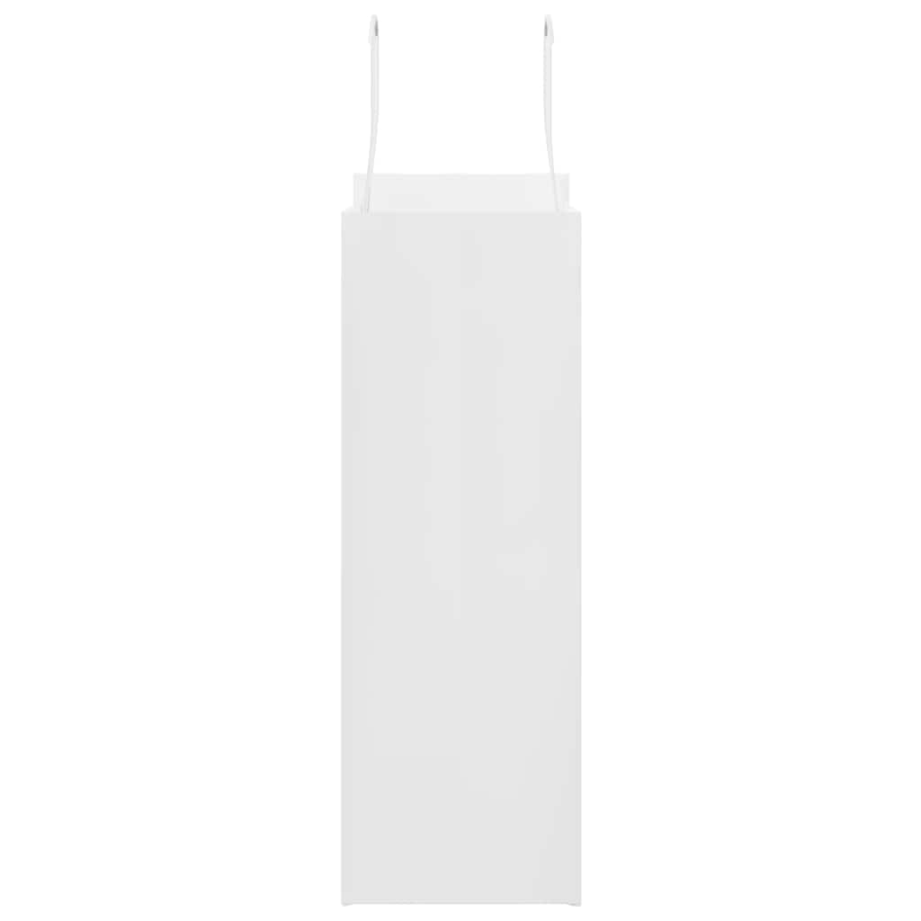 Paper Bags 250 pcs with Handles White 21x11x31 cm