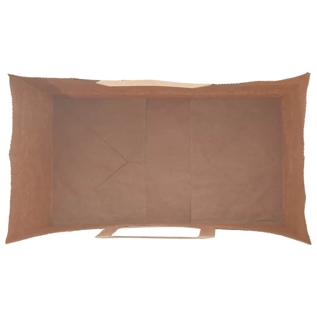 Paper Bags 50 pcs with Handles Black 15x8x21 cm