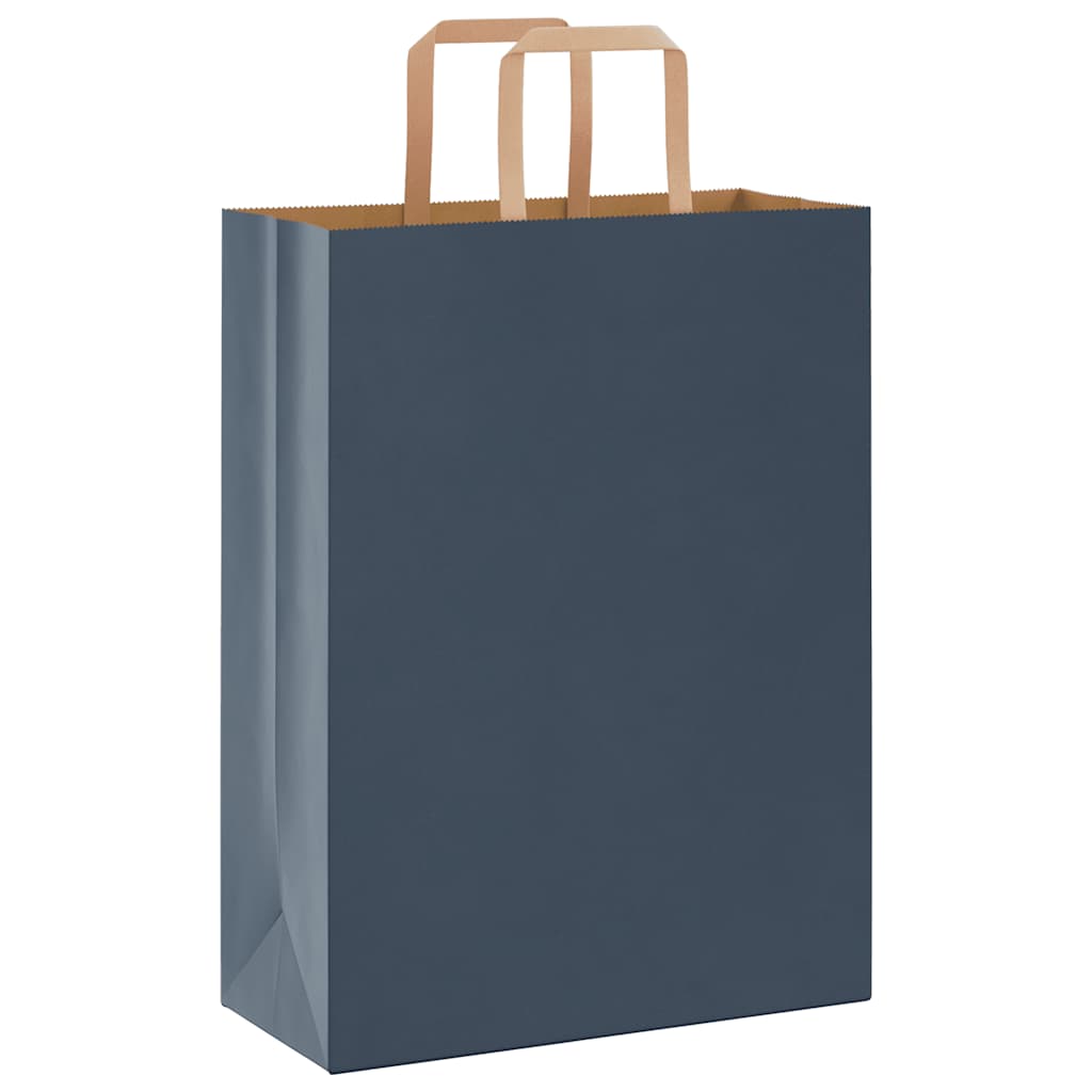 Paper Bags 50 pcs with Handles Black 32x22x24 cm