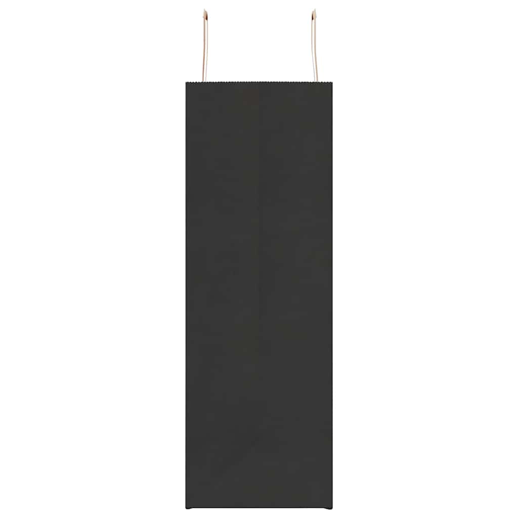Paper Bags 50 pcs with Handles Black 45x17x48 cm