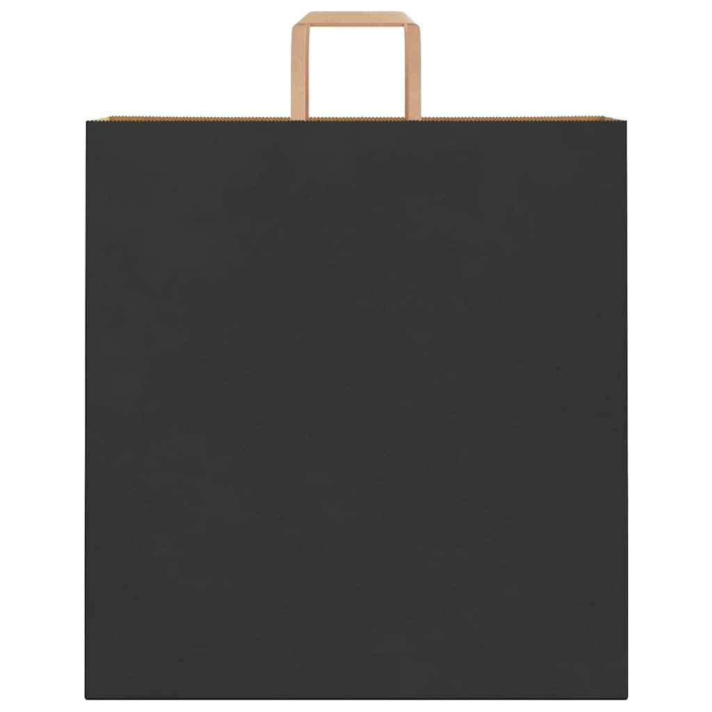 Paper Bags 250 pcs with Handles Black 45x17x48 cm