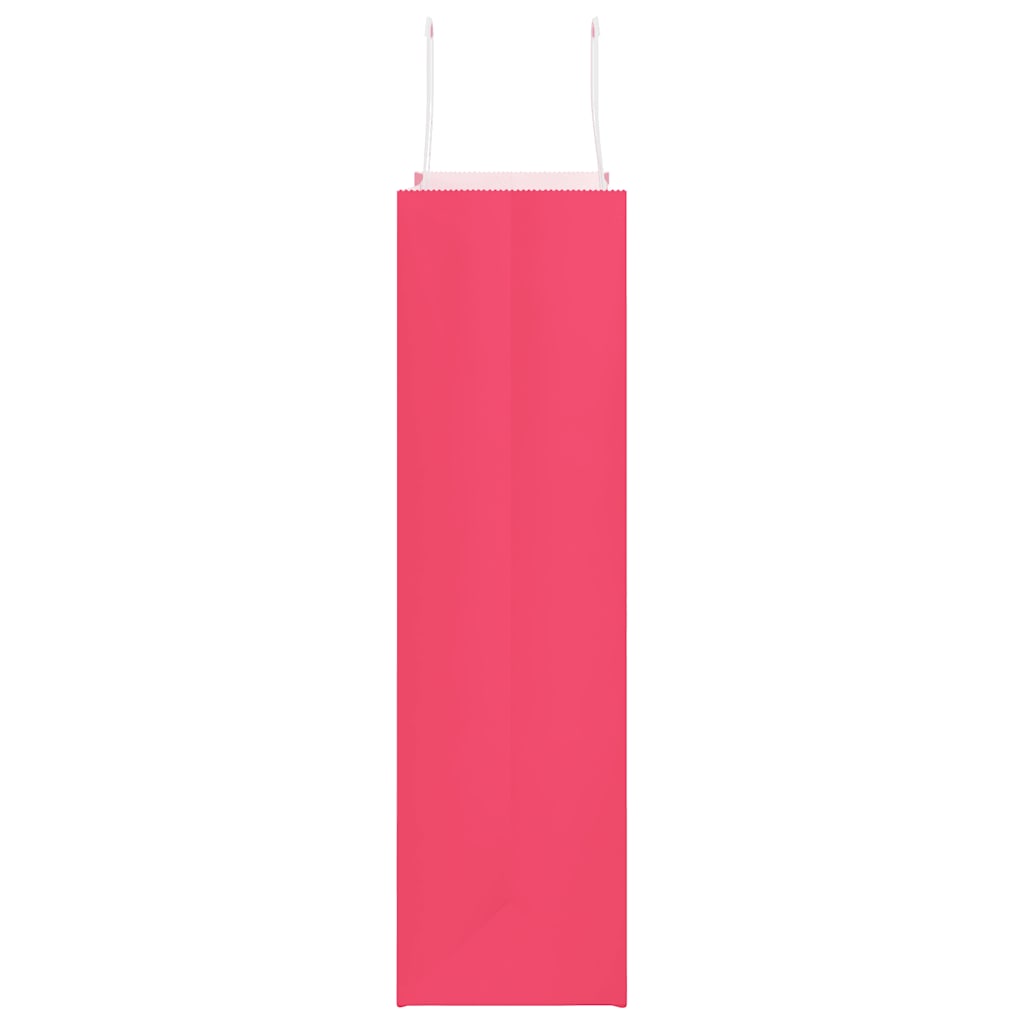 Paper Bags 50 pcs with Handles Pink 32x12x42 cm