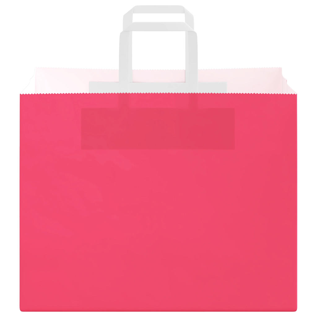 Paper Bags 50 pcs with Handles Pink 32x22x24 cm