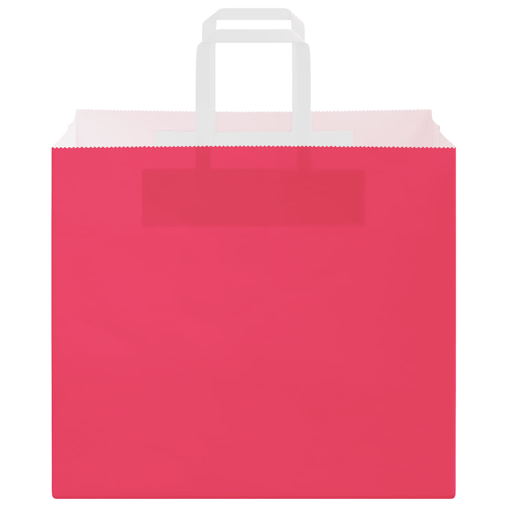 Paper Bags 50 pcs with Handles Pink 32x22x28 cm